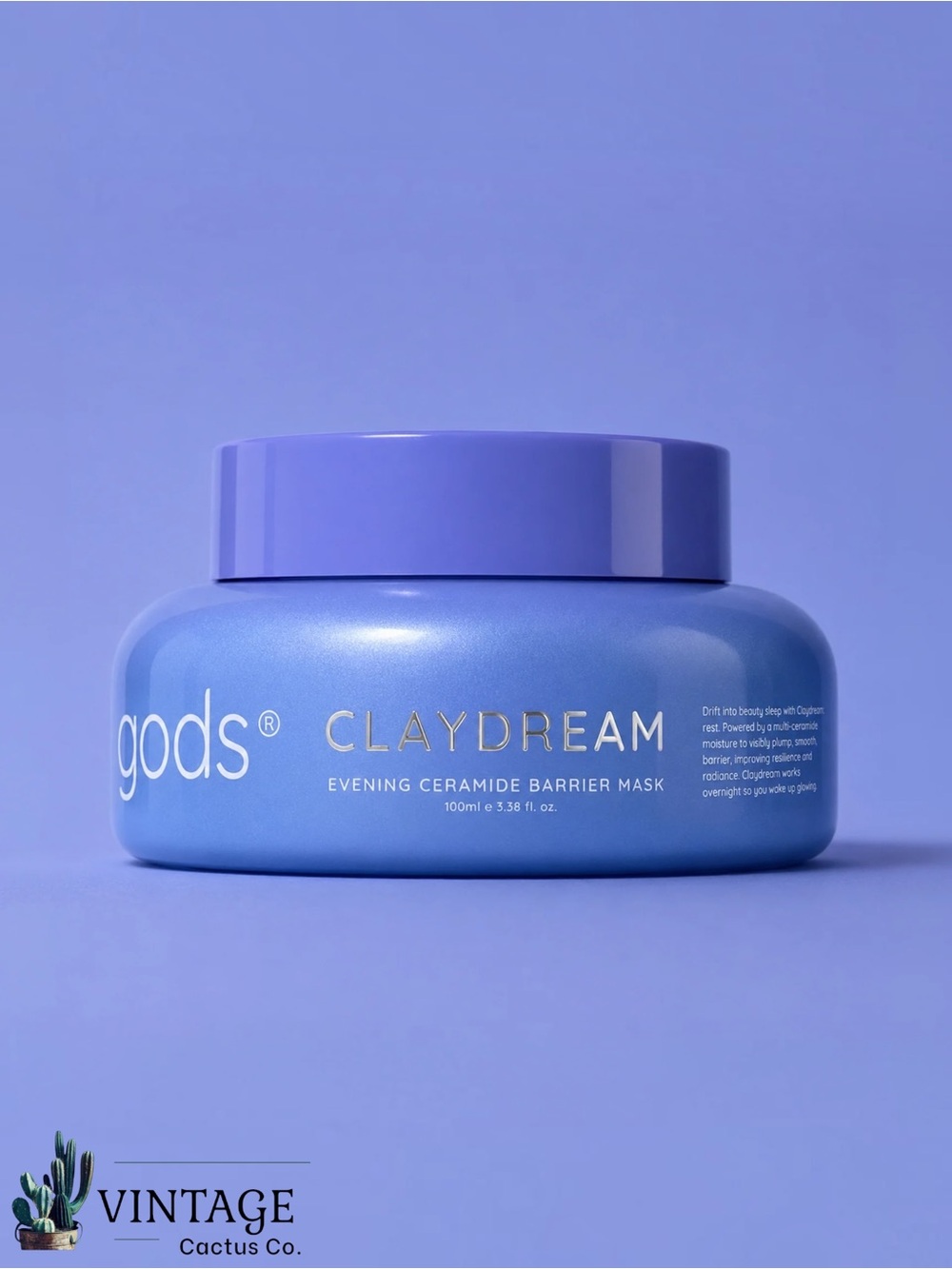 NIB Dew of the Gods! Claydream Evening Ceramide Barrier Mask ~ Full Size